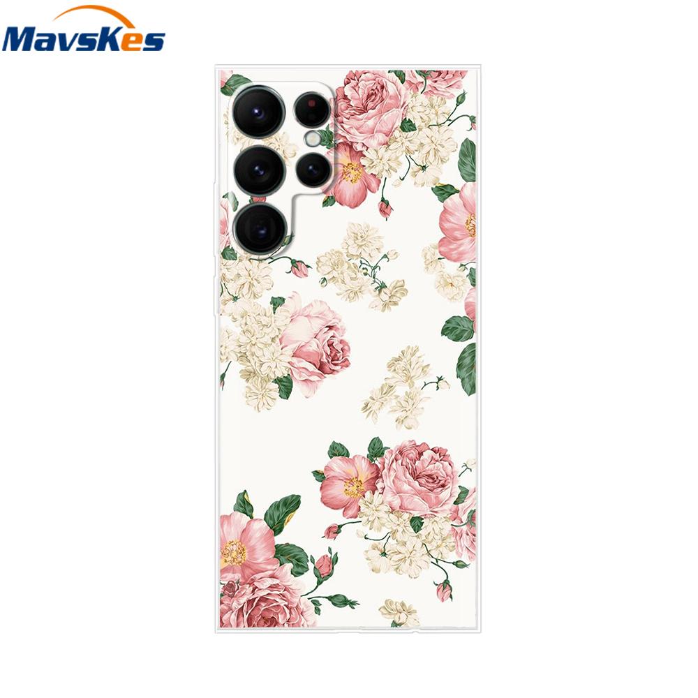 For Samsung Galaxy S22 Ultra Case Silicone Soft Clear Bumper Back Cover For Samsung S22 Ultra Cases For Samsung S22 Ultra Fundas