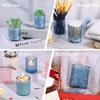 6/12Pcs Votive Glass Candle Holders Centerpiece Table LED Tea Light Candlestick for Home Birthday Wedding Party
