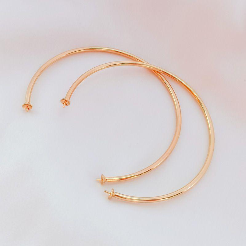 

Цветное золото 14 карат, бусины-поддержки с прямым отверстием, полуфабрикаты, браслет, ювелирные аксессуары, ручная работа, аксессуары для DIY Outer diameter 62mm bracelet Ring 1