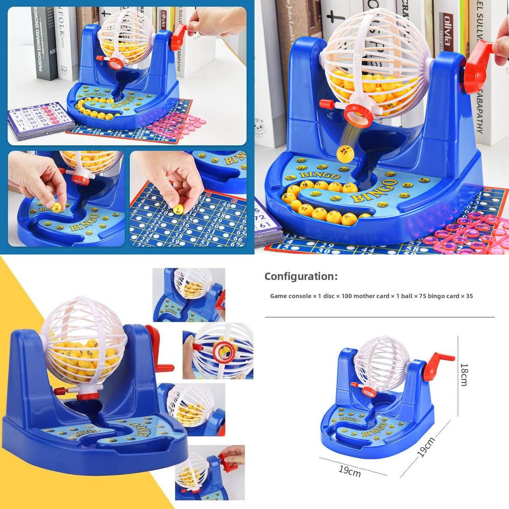 Lottery Machine Bingo Game With Plastic Balls For Family And Educational Fun