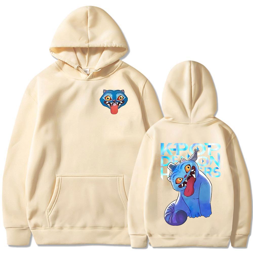 KPop Demon Hunters Movie Derpy Tiger 2025 New Movie Hoodies Fashion Harajuku Hooded Sweatshirt Men Women Fleece Casual Pullover
