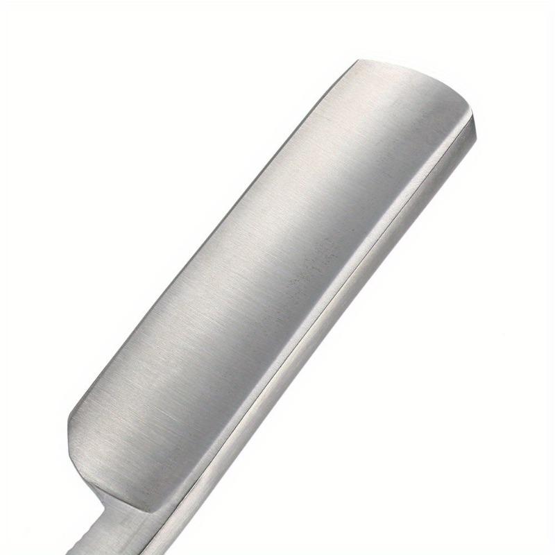 Retro Rakkniv för Män Rakblad Rakkniv Manlig Kolstål Fällbar Barberare Skägg Hals Rakkniv Skärverktyg Päronträ Handtag