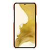 For Samsung Galaxy S22 5G Litchi Texture Magnetic Phone Case Anti-scratch Genuine Cow Leather+PC Cover
