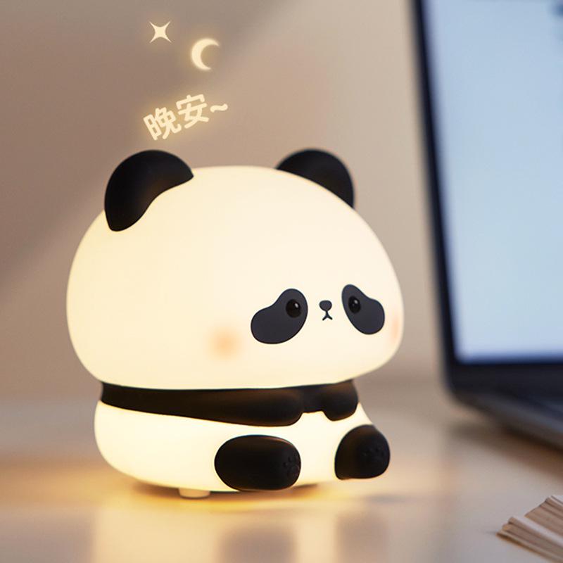 Rechargeable Silicone Night Light - Tap to Illuminate, Ideal for Bedside and Gifts