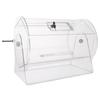Acrylic Raffle Drum, Holds 10000 Tickets or 300 Raffle Balls, Professional Raffle Ticket Spinning Cage with 2 Keys, Transparent Lottery Spinning