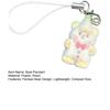 Bag Pendant Lightweight Mini Bear Charm Keychain with Soft Flocking Texture Lanyard Phone Bag Gift