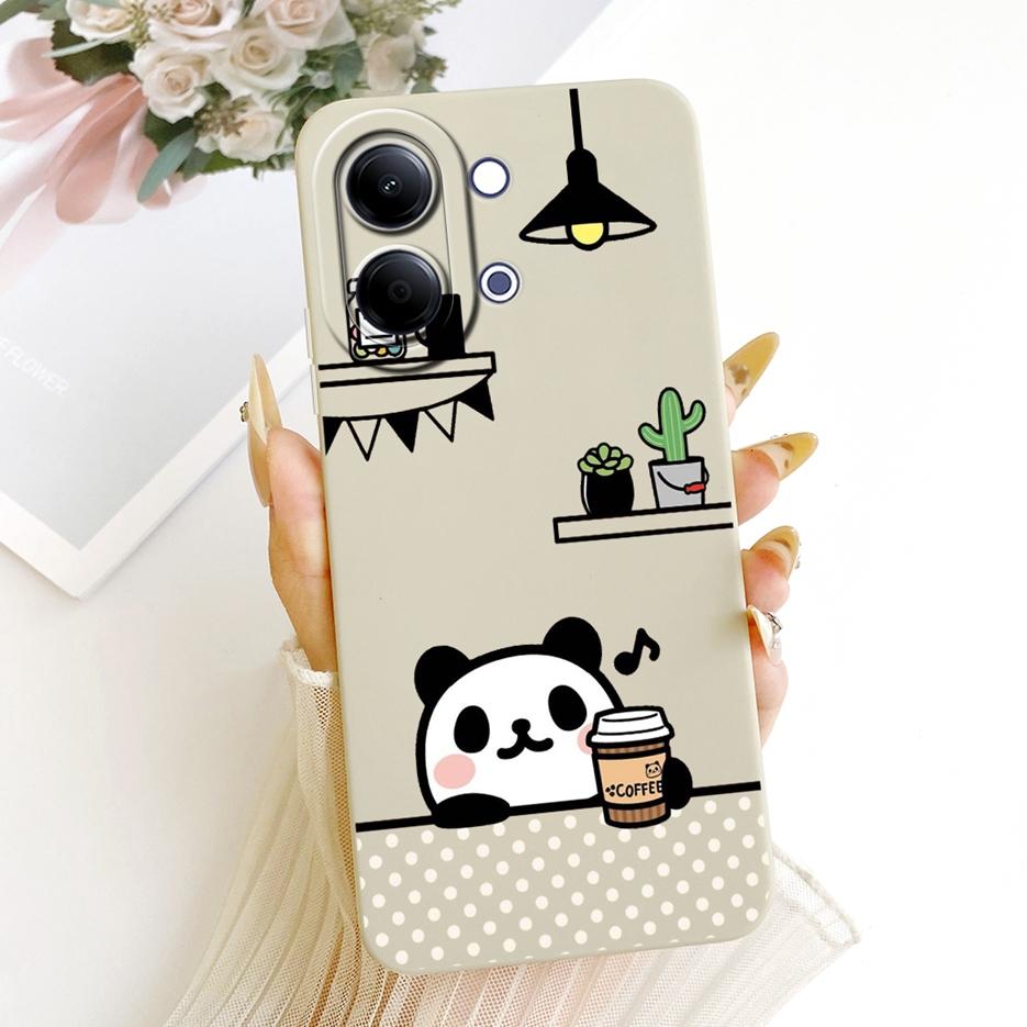 For Vivo Y05 4G Case Cute Dog Panda Cartoon Cover Shockproof Soft TPU Phone Case For Vivo Y11d Y 05 VivoY05 VivoY11d Fundas Bags
