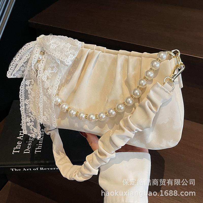 Small Bag Women 2025 New Trendy Shoulder Armpit Bag Niche Design Commuter Messenger Bag Premium Cloud Bag