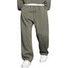 Men's Sport Sweatpants With Drawstring Elastic Waist, Retro , Loose Wide-leg Pants With Pockets