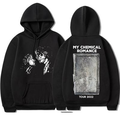 Vintage zespół rockowy My Chemical Romance 2022 Tour bluza z kapturem unisex kobiety Punk Gothic bluza z długim rękawem ponadgabarytowa hiphopowy sweter