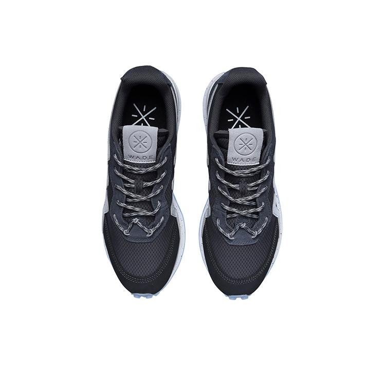 Li Ning Wow Wade 001 Lightweight Slip-Resistant Shock Absorbing Durable Breathable Low-Top Sports Shoes Men Sneakers Black Gray AGWR003-1