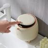 Light Luxury Desktop Trash Can Mini Size Double-layer Coffee Table Cover Pressing Type Small Storage Bucket