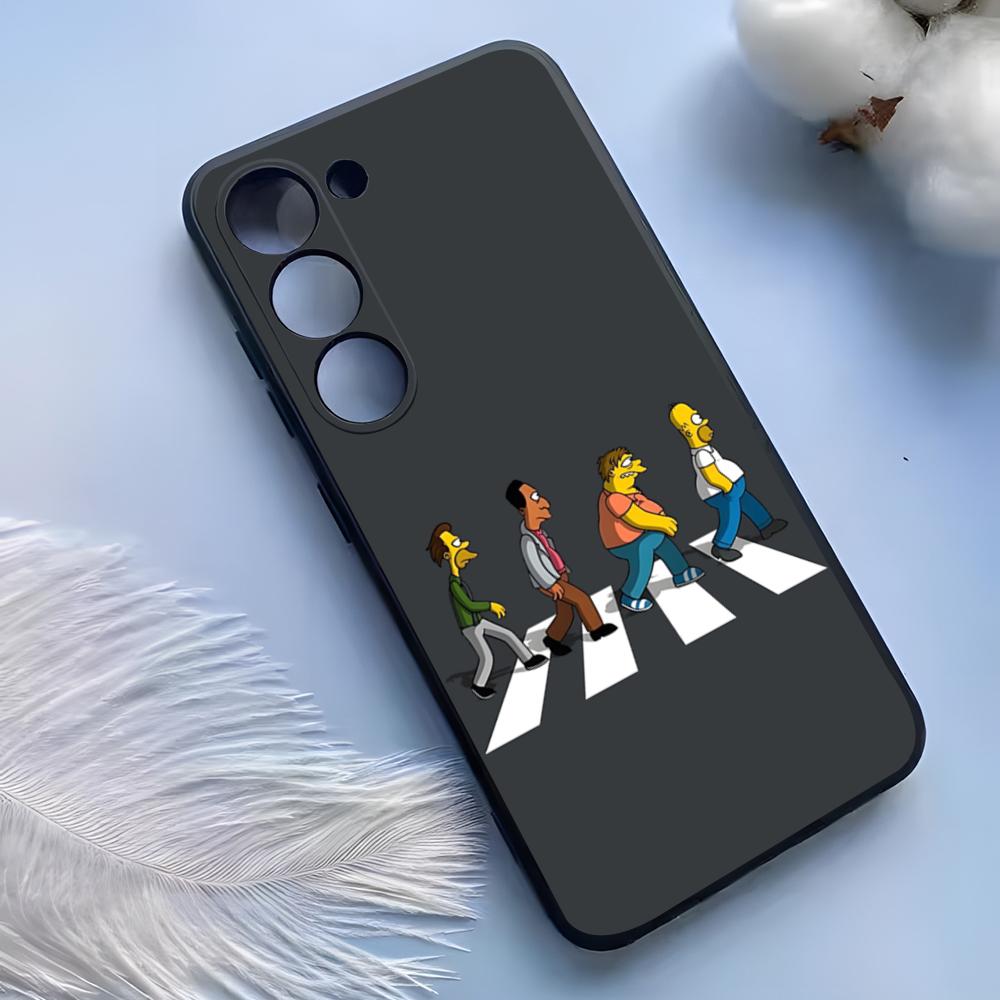 Custodia per Telefono The Simpsons per Samsung S25 Ultra S24 S23 S22 S21 S20 Plus Fe Galaxy A54 A53 A34 A25 Copertura in Silicone