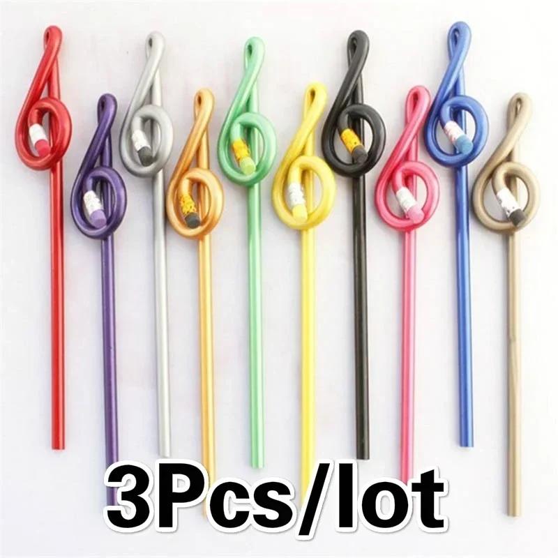 Creative Do Re Mi Music Pencil Multi Color Musical Note Designer Decoration Pencil School Office Writing Stationery Gifts Random