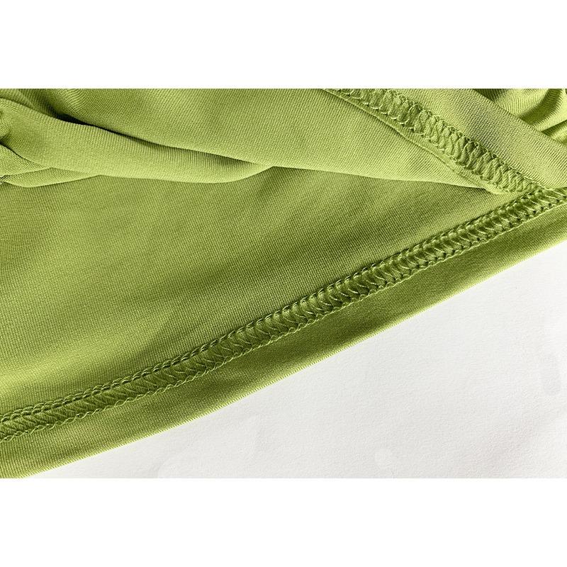 GMXIA Women's Fashion Summer Spring Solid Color Print Sleeveless U-Neck High Waist Casual Dresses