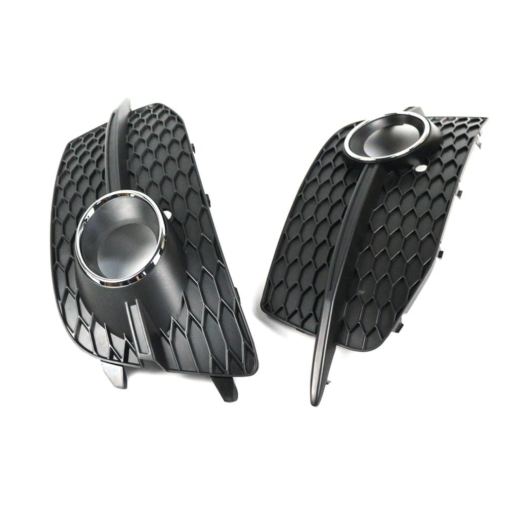 Left/Right Front Grills Bumper Fog Lights Cover Frame Trim for Q3 12-14 SLine Front Grille Bumper 8U0807682D 8U0807681D