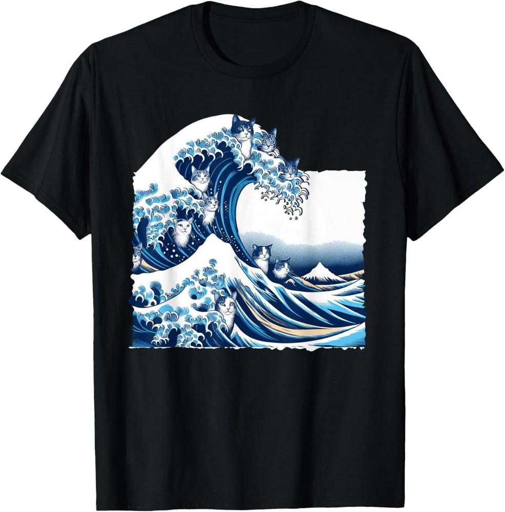 

Синие коты машут для Камалы Смешная футболка для владельцев кошек Камала Харрис S