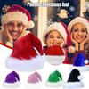 Christmas Decorative Products Santa Claus Hat Christmas Long Plush Thickened Red Gift Hat Adult Children Plush Christmas Hat