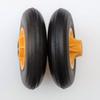 350-4 Silent Swivel Caster with Plastic Spoke and Solid Rubber Wheel for Small Carts