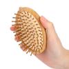Wooden Massage Comb No Handle Scalp Care Styling Comb for Straight Curl HairComb
