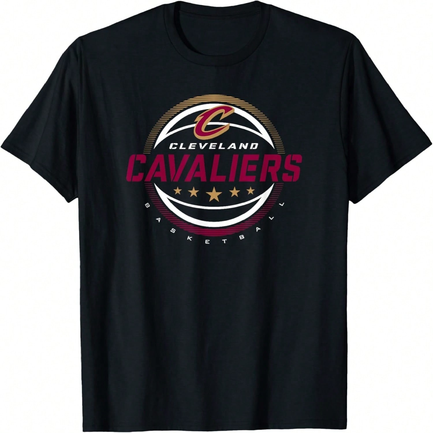 Cleveland Cavaliers Basketball Doodle Stars T-Shirt S