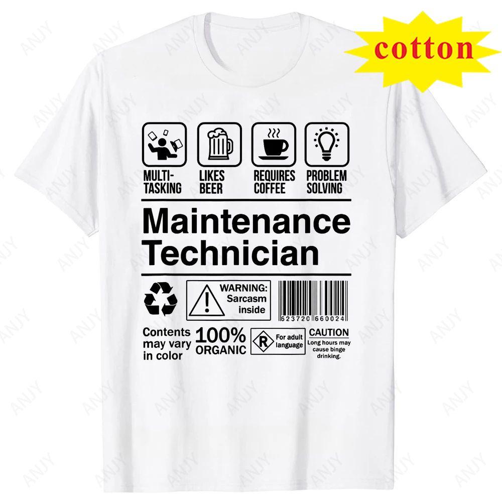 Interesting Maintenance Worker Gift Tshirt Mechanic Unisexs Tshirt Harajuku Loose Daily Shortsleeved Top