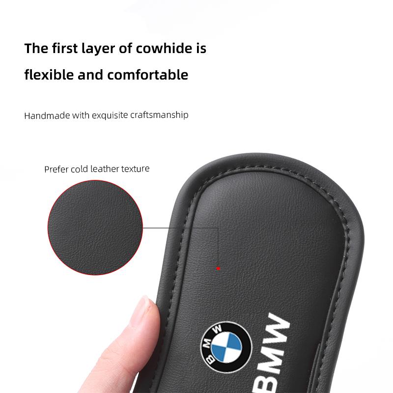 Leather Car Pillow Cushion Elastic Knee Pad Leg Pad Armrest Pad Accessories For BMW Performance E46 E90 E60 F20 X1 F10 F30 X3 XX6