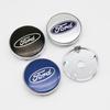 AJI1 4pcs 3D 60mm For Car emblem Wheel hub Center Cap Badge covers sticker Decals Styling For Ford Mondeo Focus Fusion MK2 MK4 F150