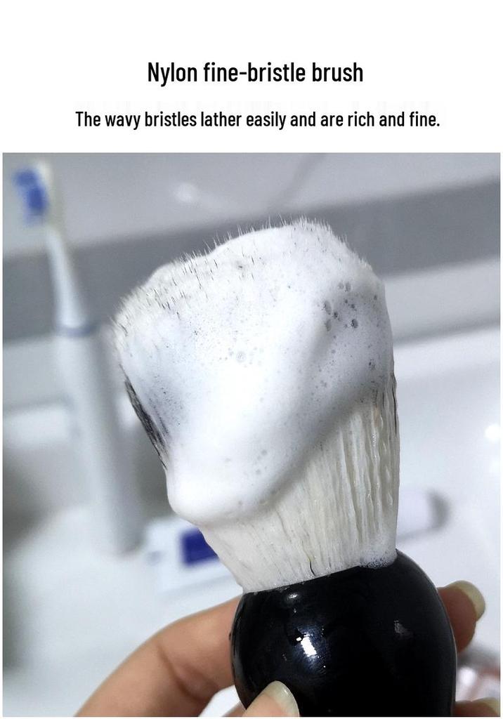 Men's Shaving Kit: Soft Bristle Brush, Soap Bowl, Razor Holder, Face Care Tool