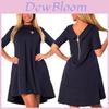 Elegantes Damen-Stretchkleid mit Reißverschluss hinten und zeitlosem klassischen Charme für jeden Anlass