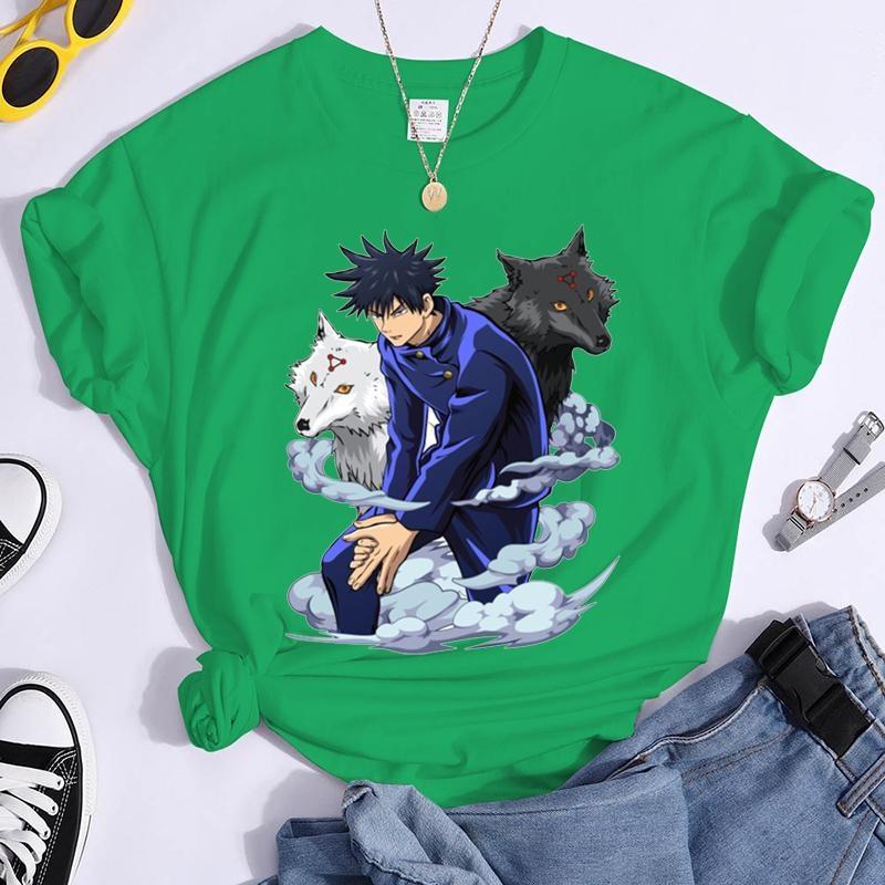 New Fushiguro Megumi T Shirt Fashion Personality Loose Short Sleeve Streetwear Casual Anime Harajuku Tees