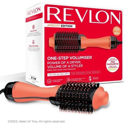 Brosse Soufflante - REVLON - RVDR5222AE ONE STEP - Edition Limitée - Volumisant Et Séchant - 2 Températures - Abricot