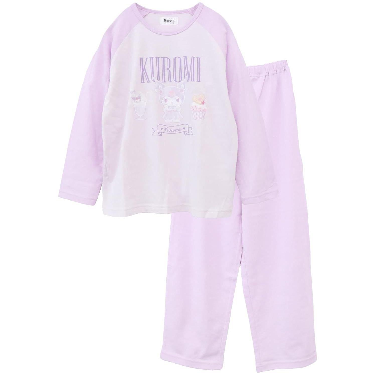 Kaitakufamily Sanrio Characters Kuromi Cinnamoroll Kids Pajamas Long Sleeve Raglan Spring Autumn