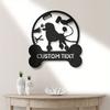 Vintage Dog Grooming Metal Sign Pet Parlor Wall Decor Barbershop Tin Plate