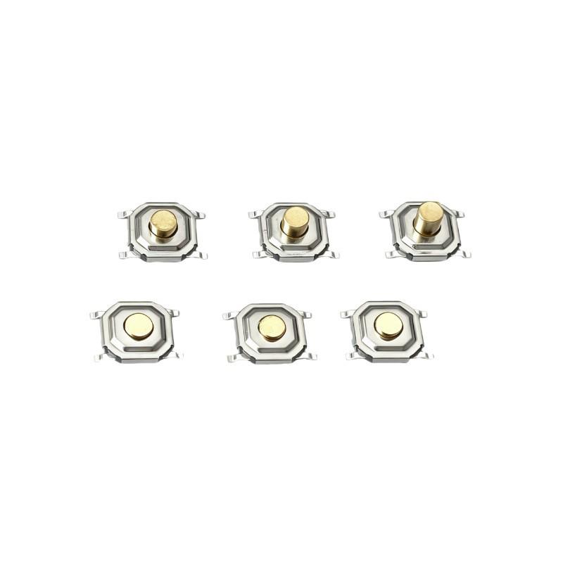 4-Pin Tactile Copper Micro Switch 4x4x1.5H~6H SMD LCD 5.2x5.2