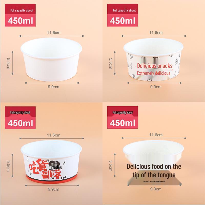 Disposable Luosifen Soup Noodle Bowl with Lid for Takeout