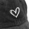 Women Baseball Hat Fashionable Lovely Fashionable Fun Heart Hat for Idol Concert Shows Embroidery Caps for Adults