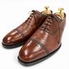 Great CROCKETT&JONES Leather Shoes Belgrave Brown Leather Mens 6 Used