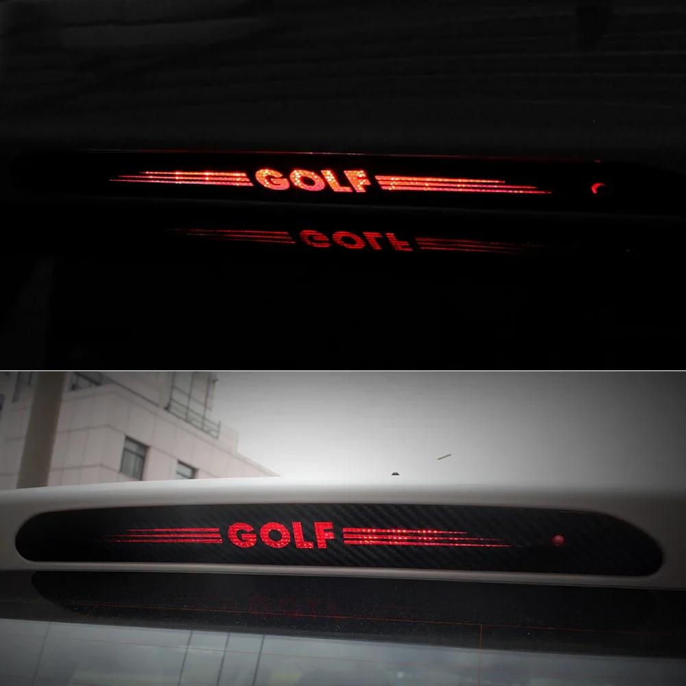 2025 Heta Kolfiberbil Höga Bromsljus Lampa Klistermärke För Volkswagen GTI R-Line Polo T5 Golf Passat Scirocco Jetta Beetle Tig
