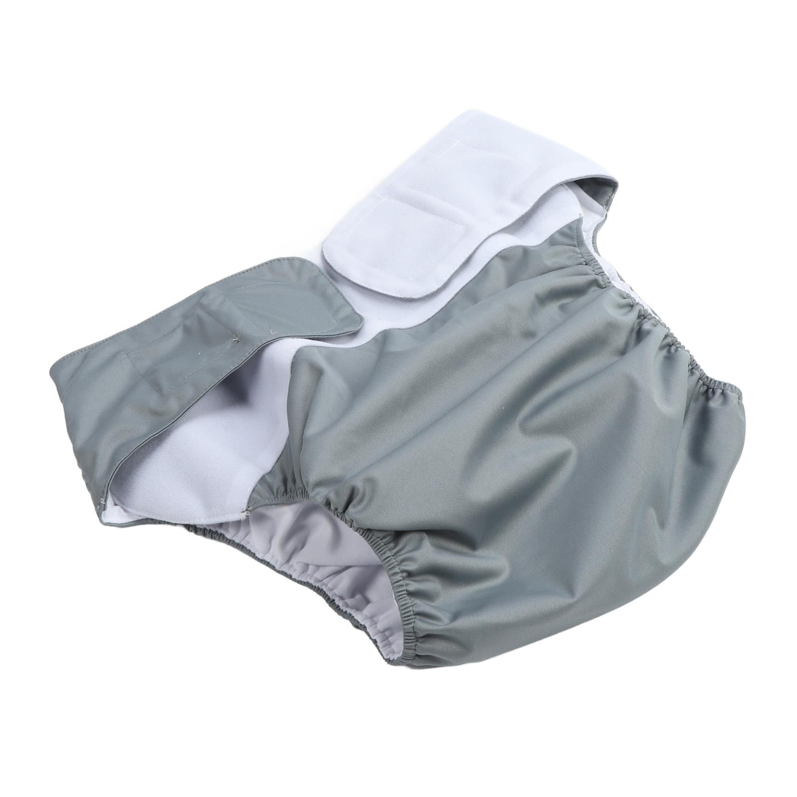 

Взрослый тканевый подгузник многоразовый моющийся дышащий водонепроницаемый для подростков инвалидов серый