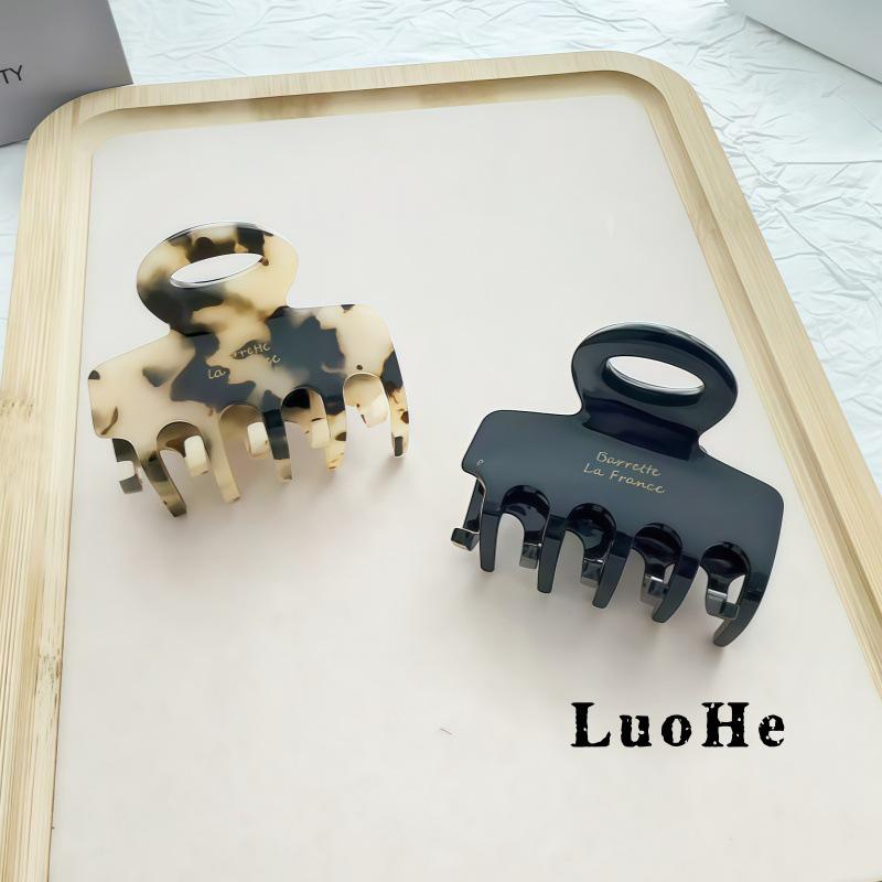 Luohe Jewelry French High Ponytail Hair Clip Korean Acetate Medium Shark Claw