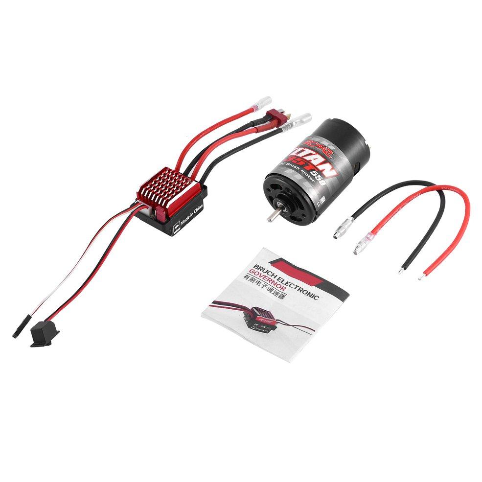ESC Brushless Étanche 360A Avec Ventilateur - Pour Voitures RC 1/10 Tout-Terrain Et Crawler