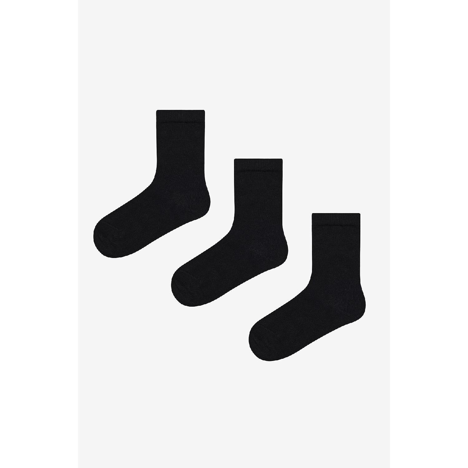 

Unisex Black Basic 3 L Society Socks Set 23-26 чистий