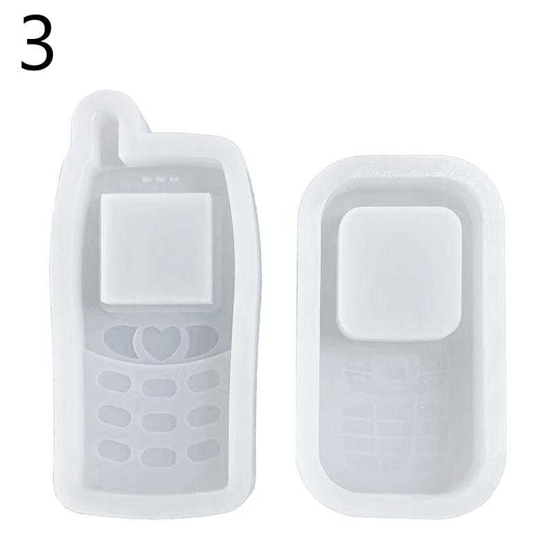 Resin Shaker Mold DIY Quicksand Phone Casting Epoxy Silicone Mold Resin Epoxy Jewelry Mold for Pendant Decoration Craft