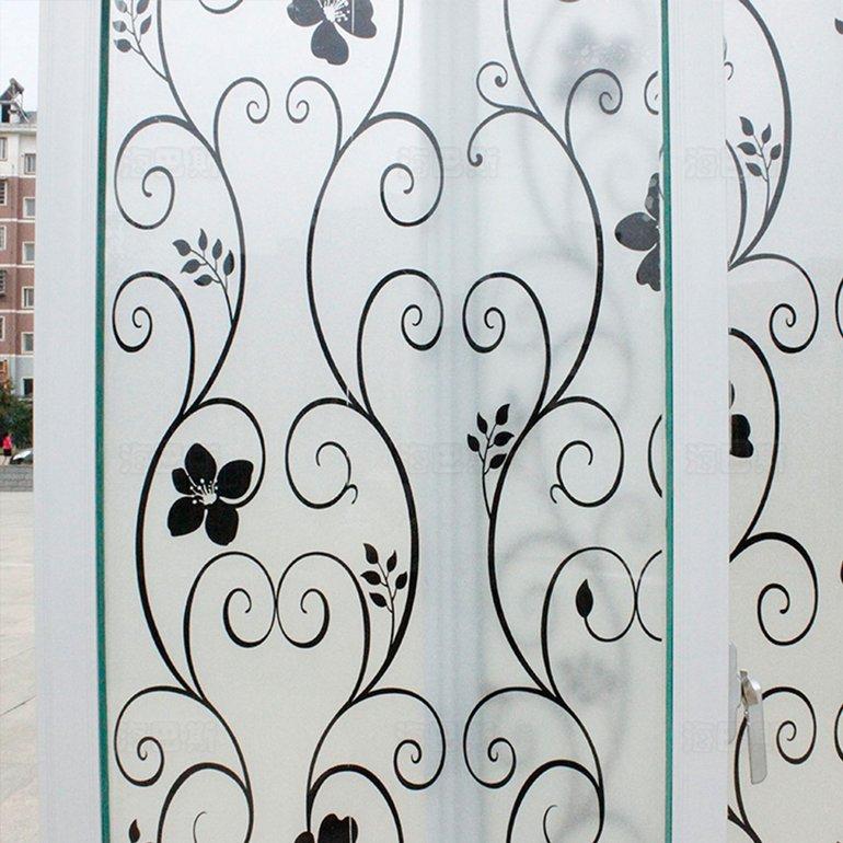 PVC Frosted Opaco Ventana Película 45x200cm Etiqueta engomada adhesiva impermeable PVC Frosted Opaco Ventana Película 45x200cm Etiqueta engomada adhesiva impermeable