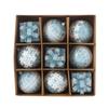 9pcs Shatterproof Foam Christmas Ball Pendant 8cm Xmas Tree Ornaments  Holiday Festival Decor