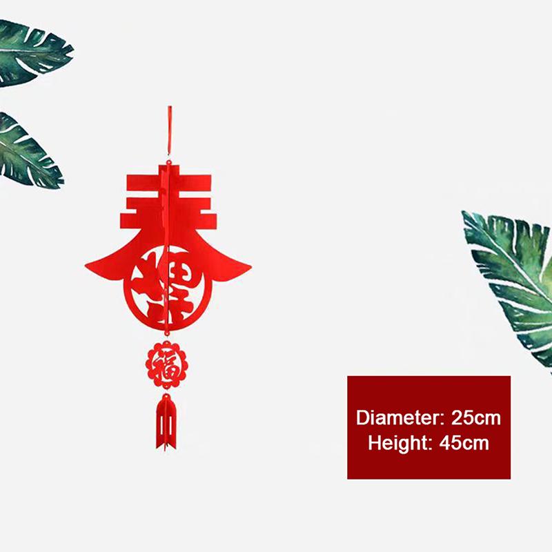 

Китайські Червоні Паперові Ліхтарі Фестивальні Прикраси Святкові Приналежності Водонепроникні Різних Розмірів Для Року