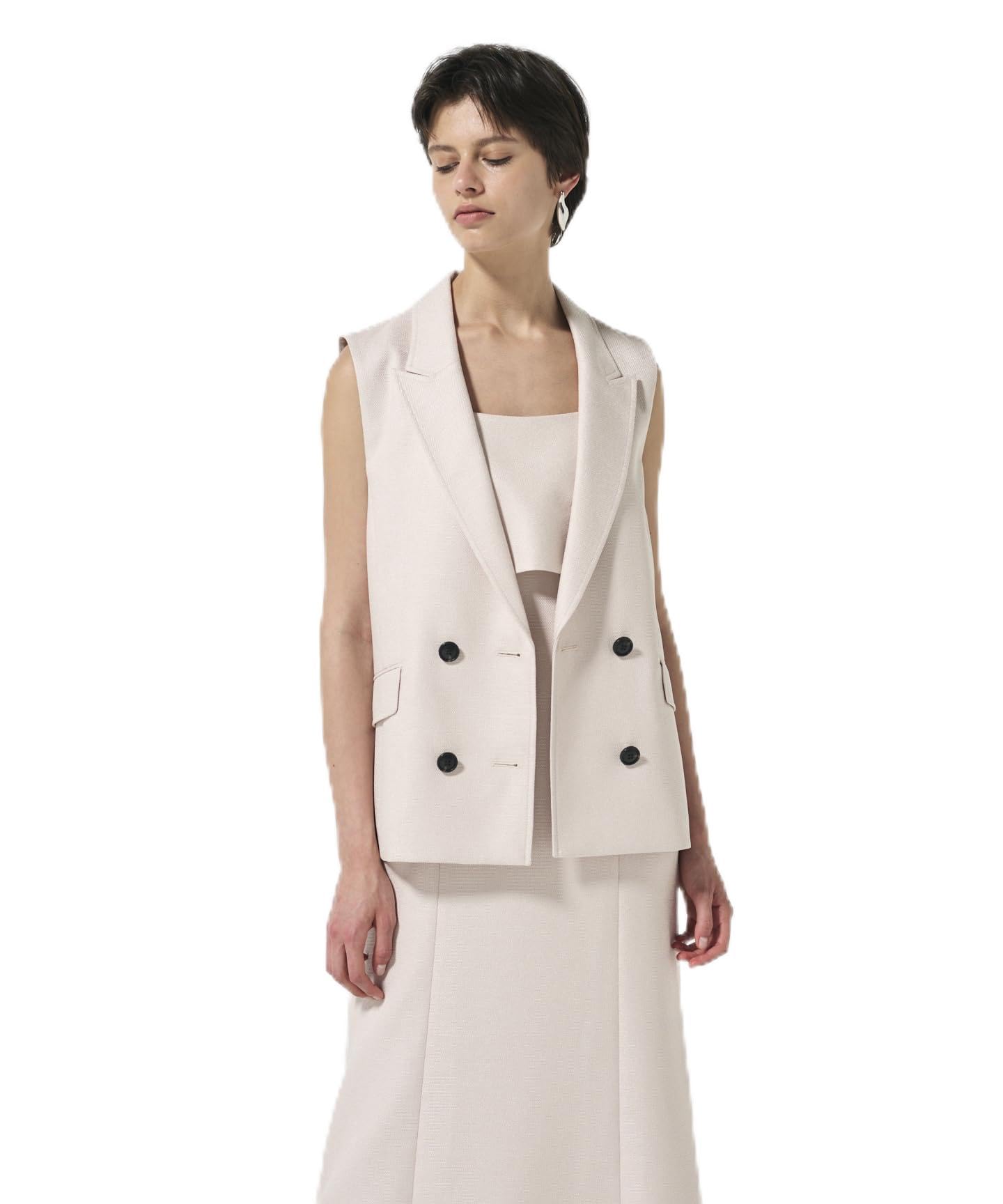 

Vest 2024AW Back Frill Vest 0324357003 [Grace Continental] Women s