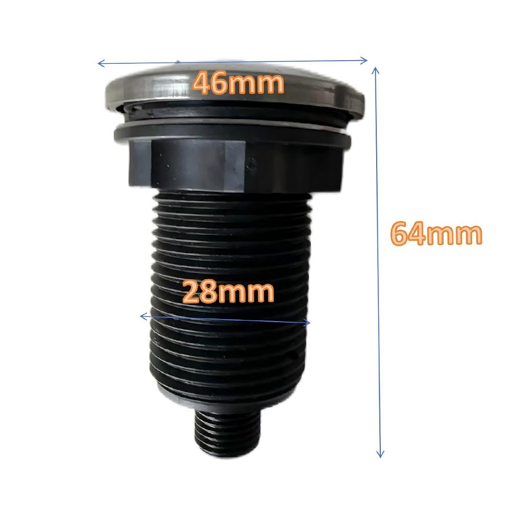 Chrome Air Pressure Switch Push Button for Controlling For Bathtub Air Jets and Kitchen Garbage Disposal Units
