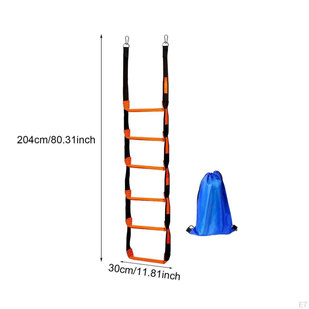 Boat Rope Ladder, Boarding Lightweight, Practical, Non-Slip, Portable, for Dinghy, Sailboat,